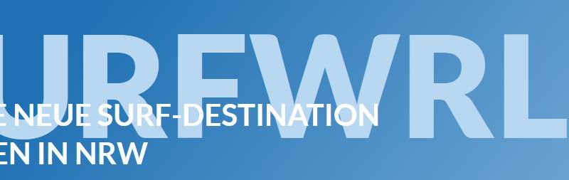 Der neue Forschungs- und Surfpark SURFWRLD in Werne, Deutschland, NRW, nimmt immer mehr Form an.