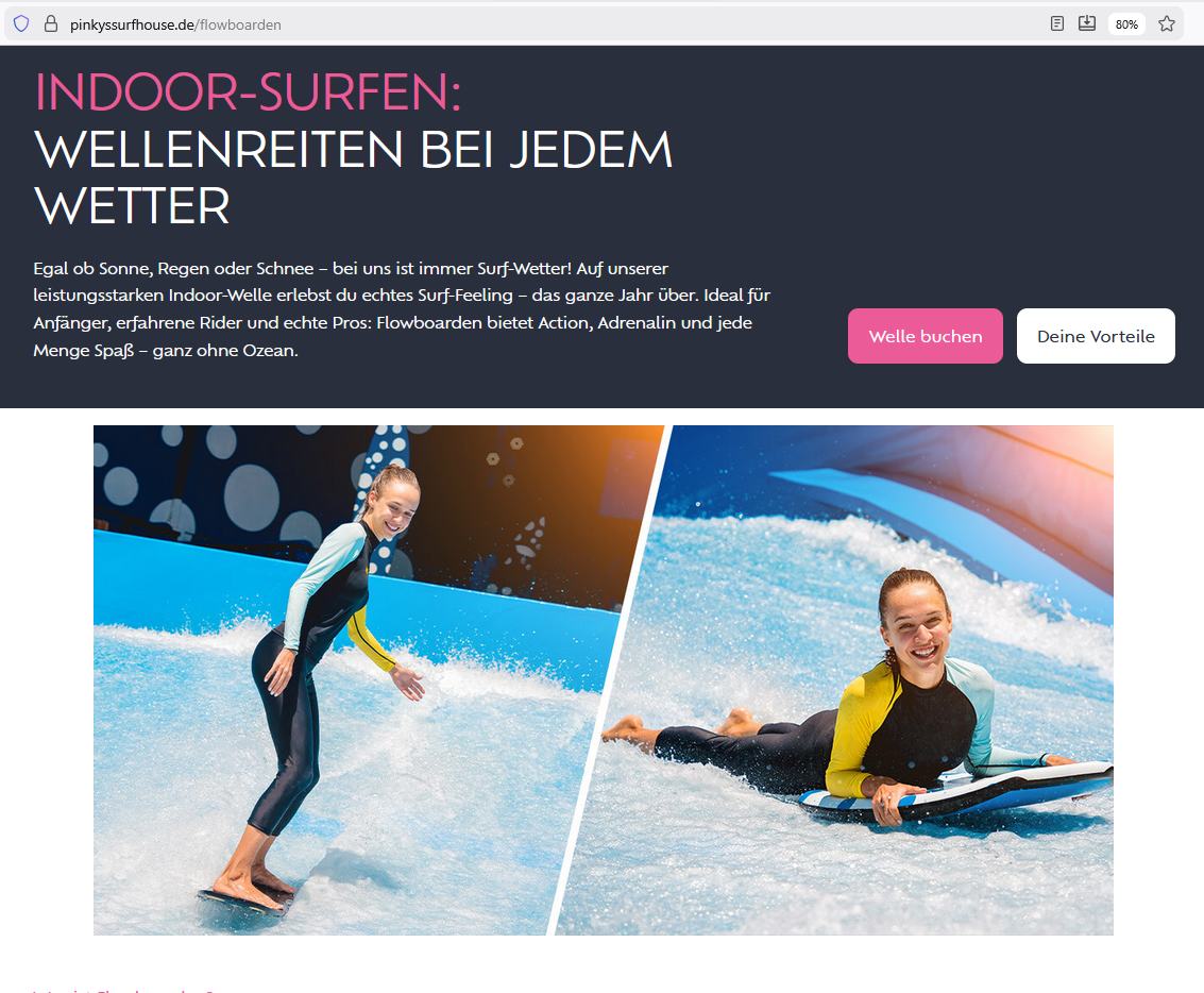 Pinkys Surfhouse – Flowride in Mettmann